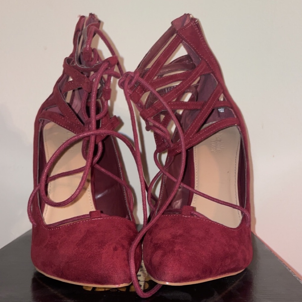 Wine colored heels!